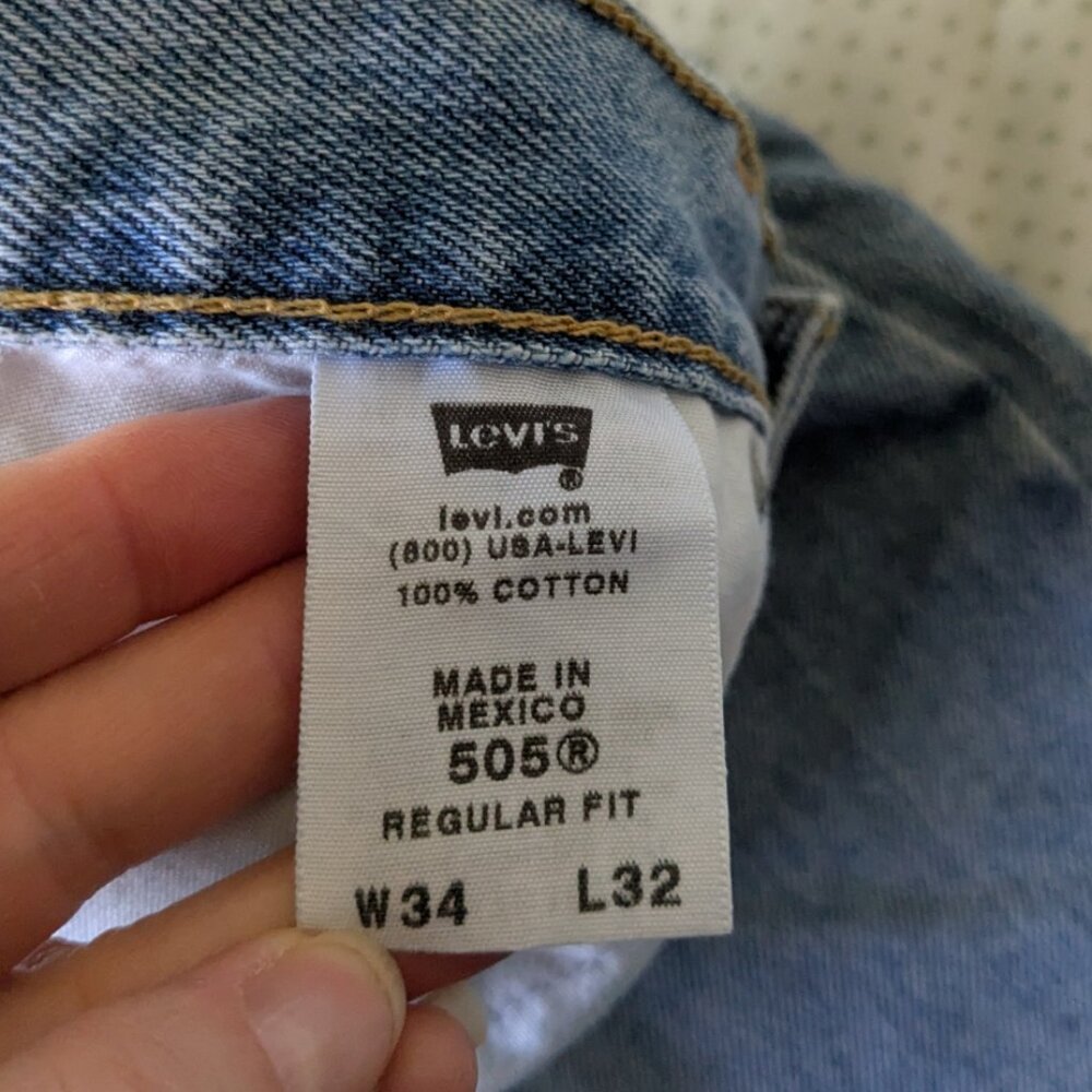 Levi's 505 Light Blue - Picture 5 of 7